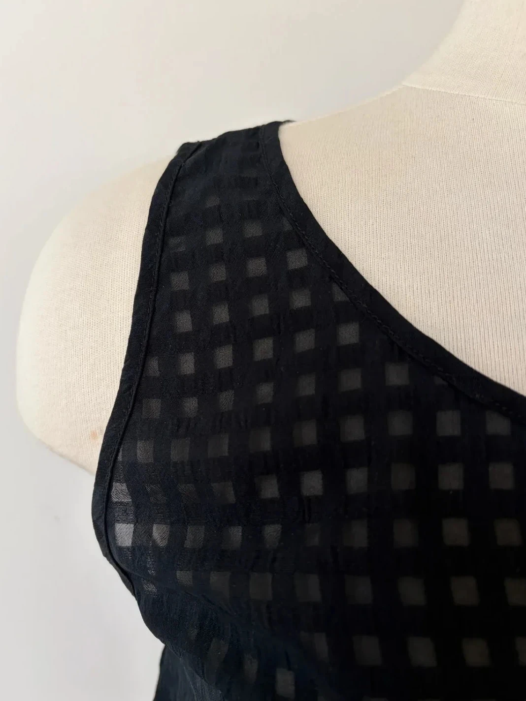 Top Twinset Le Coeur noir transparente encaje seda T36 – photo 3